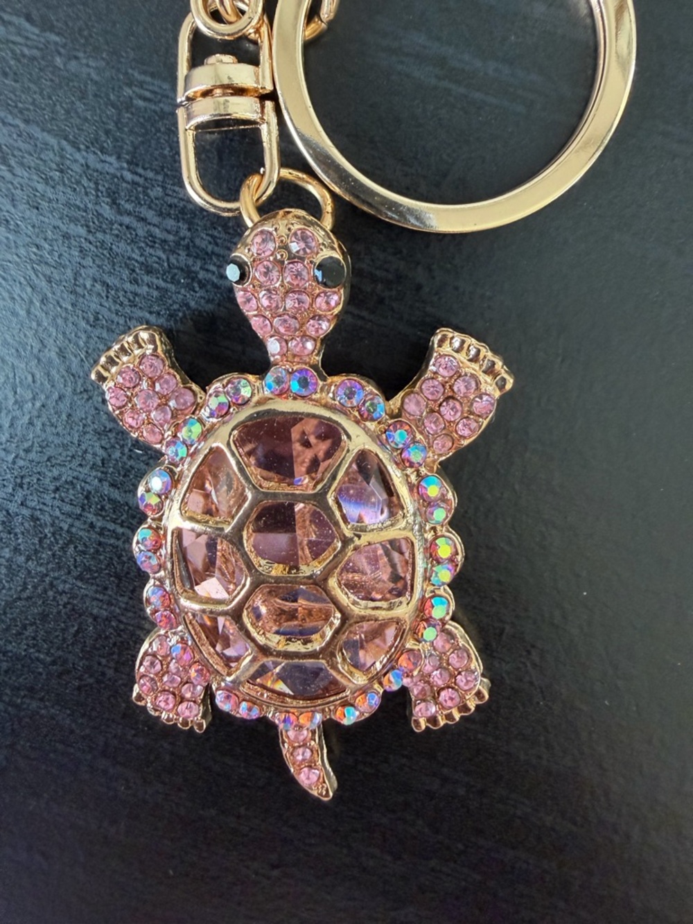 Pink Crystal Turtle Keychain/Bag charm Pendant - Picture 8 of 9